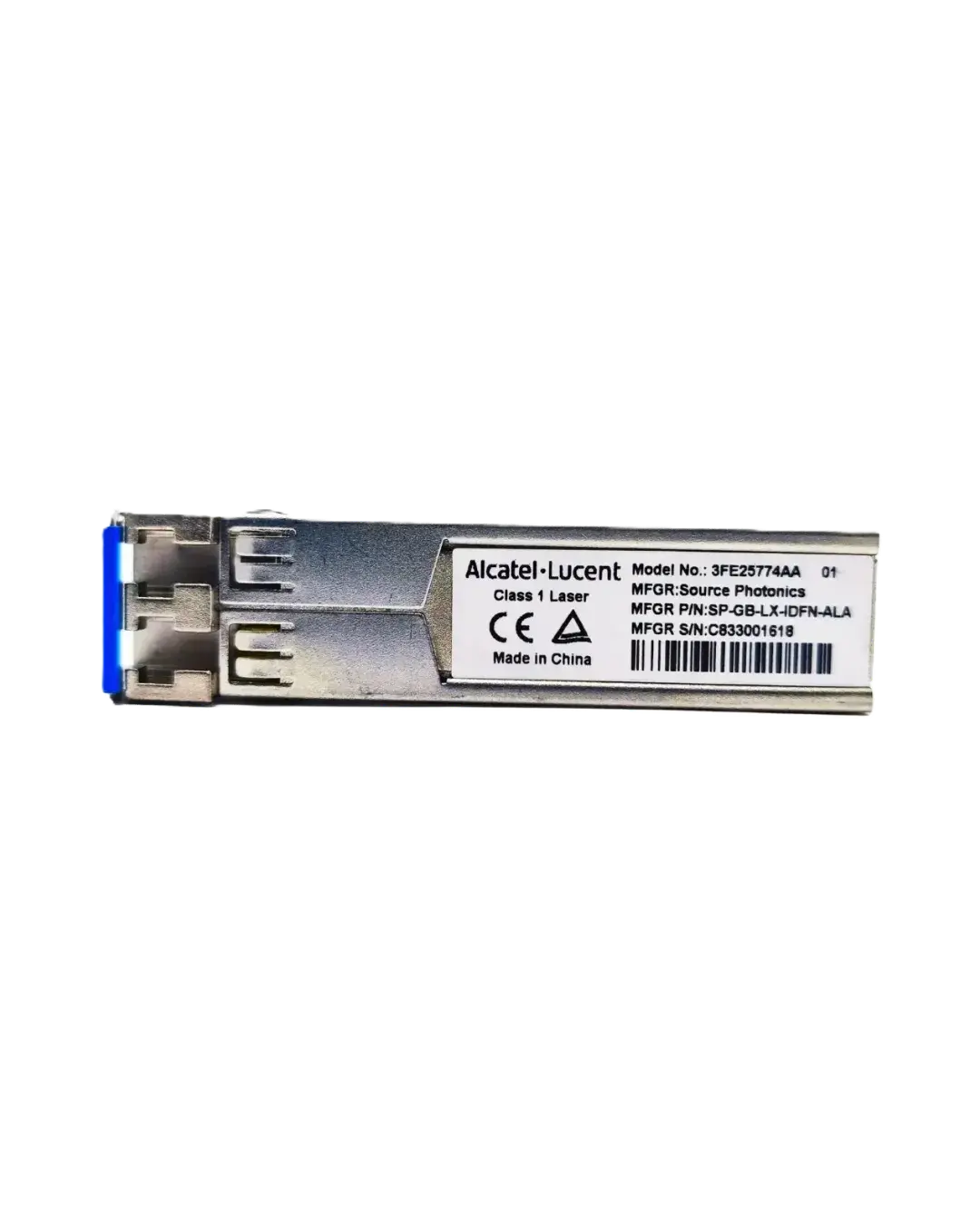 TRANSCEPTOR SFP 1000BASE-LX MONOMODO 1310NM 10KM LC DOM 3FE25774AA