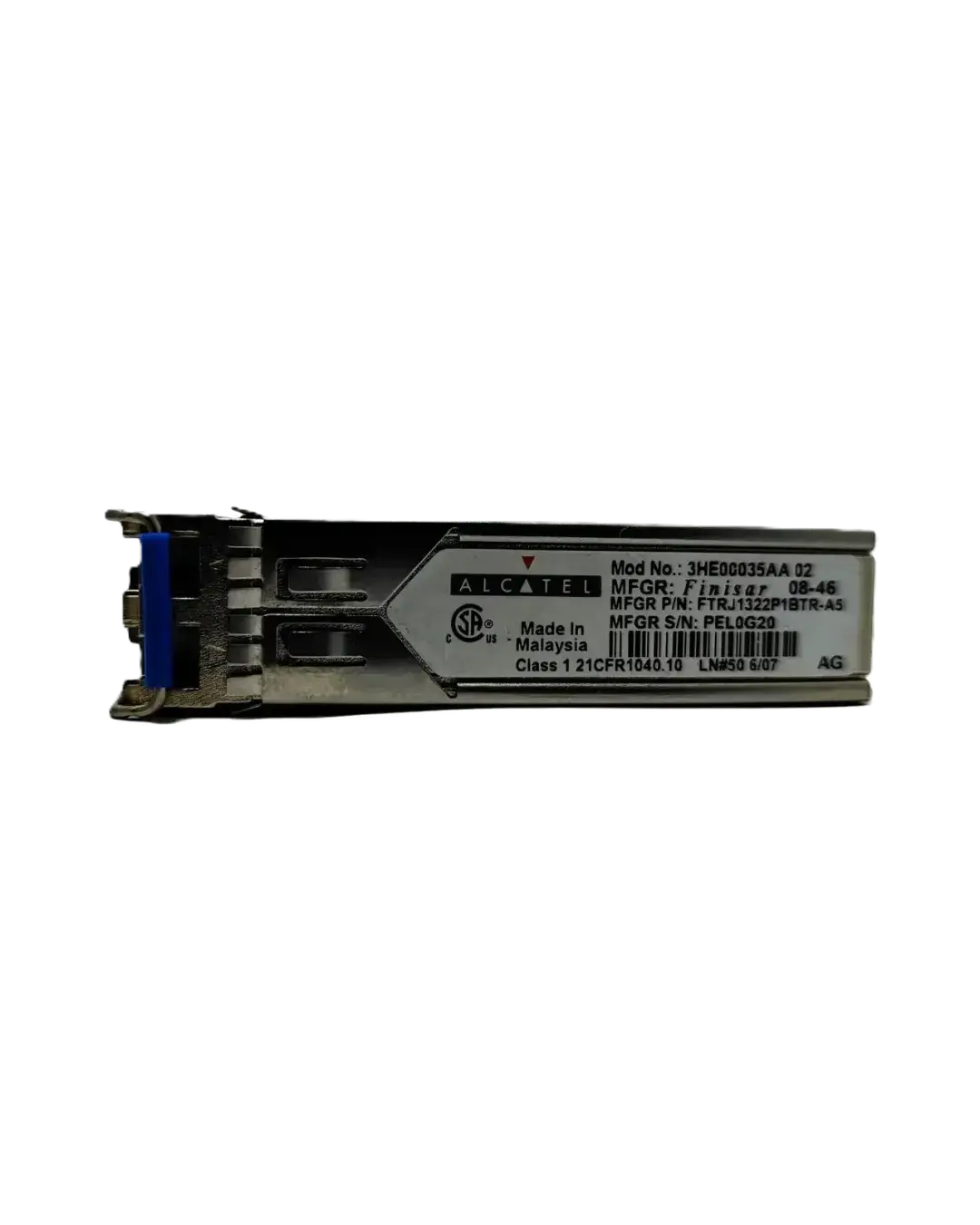 TRANSCEPTOR SFP OC-3/STM-1 IR-1 155MBPS 1310NM 15KM LC MONOMODO DOM 3HE00035AA