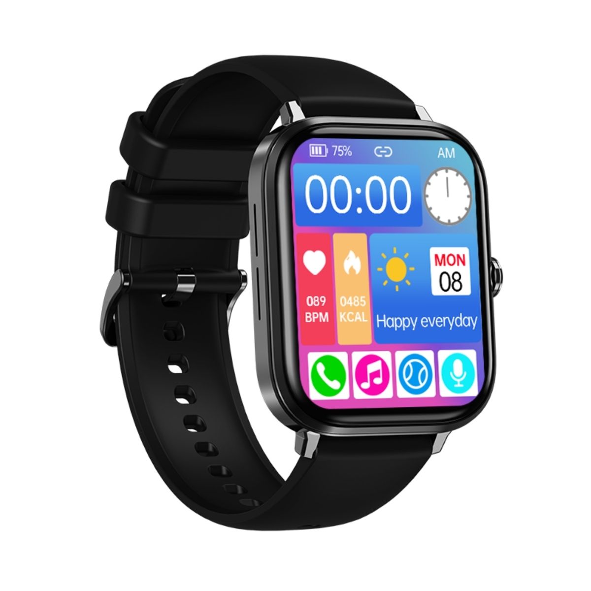 BE-13N SMART WATCH PULSO NEGRO