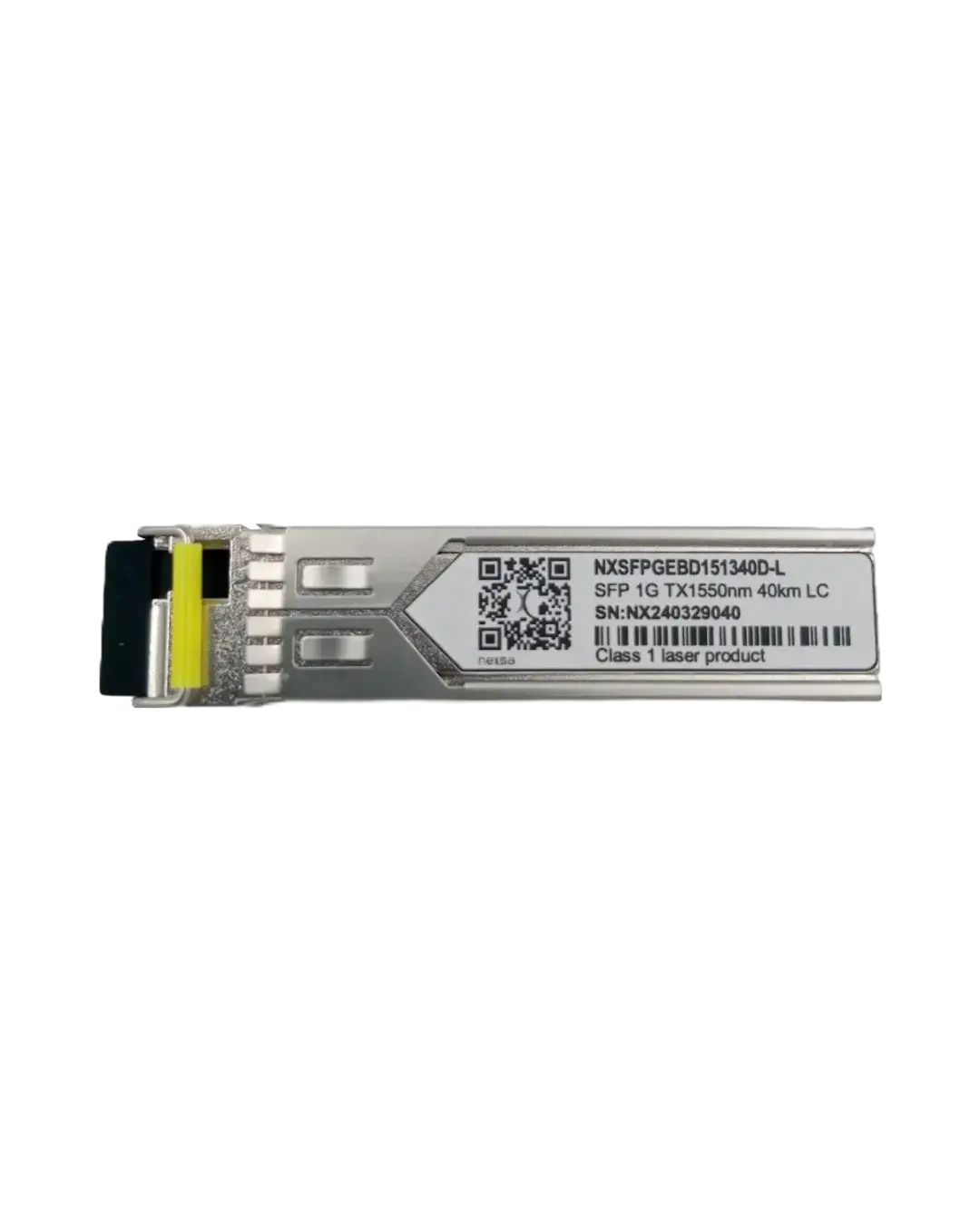 TRANSCEPTOR SFP BIDI 1000BASE-BX 1.25GBPS TX1550NM RX1310NM 40KM LC MONOMODO DOM NXSFPGEBD141340D