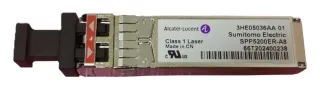 Transceptor SFP+ 10GBASE-ER Monomodo 1550NM 40KM LC Comercial 3HE05036AA