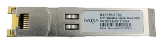 Transceptor SFP Cobre 1000BASE-T RJ45 100M Gigabit Ethernet NXSFPGETX2
