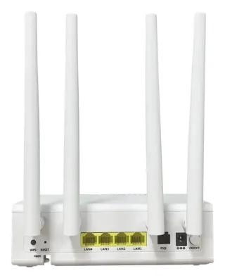 ONU GPON Fttr Esclavo WIFI 6 AX3000 4 Puertos Gigabit Voz Pots