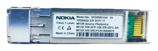 Transceptor SFP+ 10GBASE-ER 1550NM 40KM LC Monomodo Industrial Taa 3FE65831AA-C