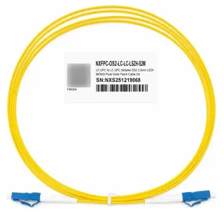 PATCH CORD FIBRA ÓPTICA MONOMODO OS2 SIMPLEX LC UPC A LC UPC LSZH 2M