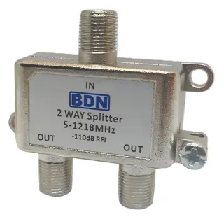 Splitter Divisor de Señal Interior 2 Vías 1.2GHZ Conector Bnc