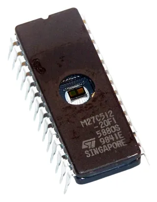 Memoria Eprom UV 512 Kbit 64K X 8 Bits Dip Ceramico 28 Pines 200NS M27C512-20F1