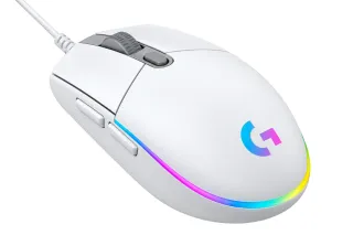 Mouse Gamer Logitech G203 Lightsync Blanco USB Alámbrico 8000 Dpi Rgb de 6 Botones
