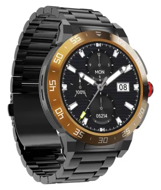 BE-50C Smart Watch Cafe Pulso Metalico Negro