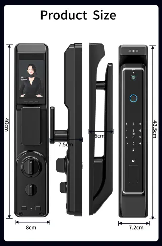 BE-B20 Cerradura Inteligente Wifi, 3D Reconocimiento Facial