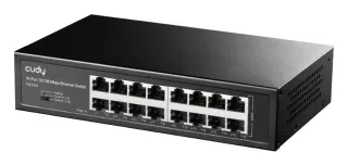 Switch de ESCRITORIO16 Puertos 10/100 Mbps RJ45 Plug & Play