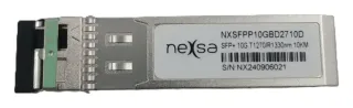Transceptor SFP+ Bidi 10G TX1270NM RX1330NM 10KM LC Monomodo DDM NXSFPP10GBD2710D