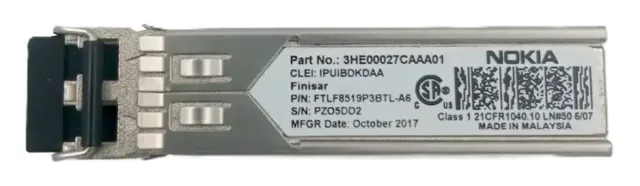 Transceptor SFP 1000BASE-SX 850NM 550M LC Multimodo DOM 3HE00027CA