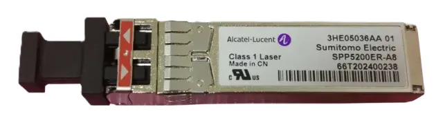 Transceptor SFP+ 10GBASE-ER Monomodo 1550NM 40KM LC Comercial 3HE05036AA