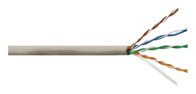 Cable UTP Cat 5E Indoor Gris Vcp Connect 4 Pares 24AWG