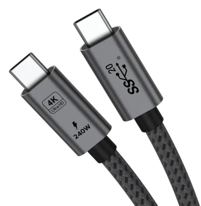 BE-C3M1 Cable Cargador 1MT Usb-c a Usb-c 240W (48V/5A)