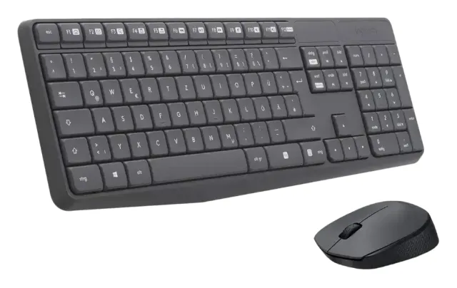 Combo Teclado y Mouse Inalámbrios MK235 Logitech Gris