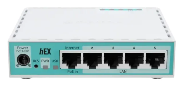 Router Hex Refresh E50UG 5 Puertos Gigabit Routeros V7