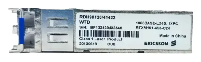 Transceptor SFP Compatible 1000BASE-ZX Monomodo 1550NM 80KM LC DOM RDH90120/41422