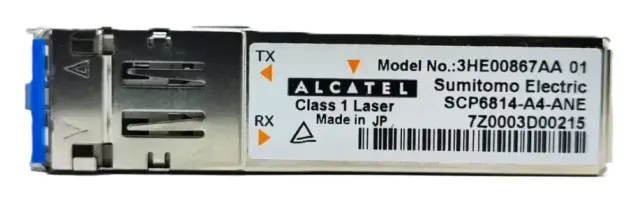 Transceptor SFP 1000BASE-LH 1310NM 40KM LC Monomodo DOM 3HE00867AA