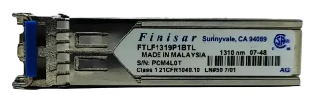 Transceptor SFP Óptico 1310NM 2GB/S Fibra Monomodo LC Rango Industrial FTLF1319P1BTL