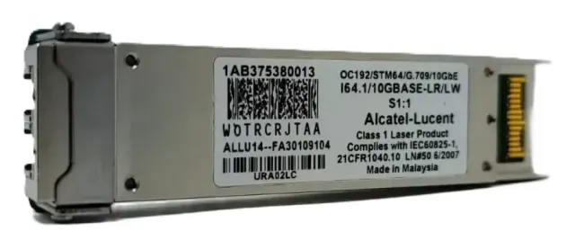 Transceptor XFP 10GBASE-LR Monomodo 1310NM 10KM LC DOM 1AB375380013