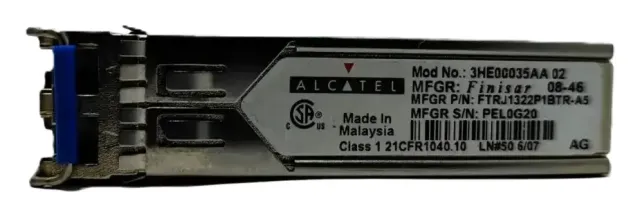 Transceptor SFP OC-3/STM-1 IR-1 155MBPS 1310NM 15KM LC Monomodo DOM 3HE00035AA