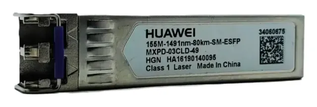 Transceptor Esfp Bidireccional 155M 1491NM 80KM Monomodo MXPD-03CLD-49