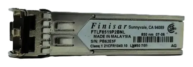 Transceptor SFP Óptico 850NM Vcsel 2.125GB/S Fibra Multimodo FTLF8519P2BNL