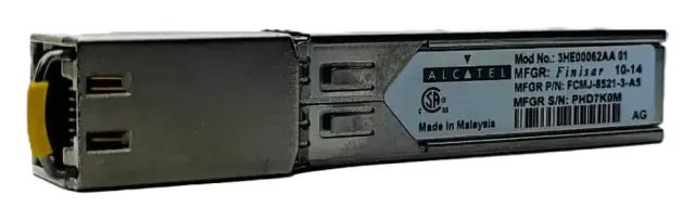 Transceptor SFP 1000BASE-TX Cobre RJ-45 100M 3HE00062AA