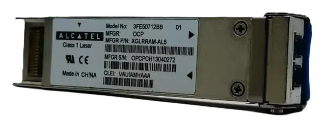 Transceptor XFP 10GBASE-LR 1310NM 10KM LC Industrial 3FE50712BB