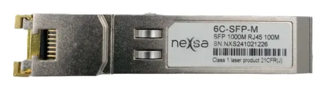 Transceptor SFP Cobre 1.25GB/S RJ-45 100M Gigabit Ethernet 6C-SFP-M