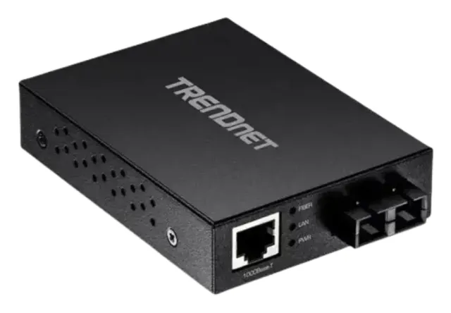 Convertidor de Medios Fast Ethernet 100BASE-T a Fibra SC Tfc-fmsc