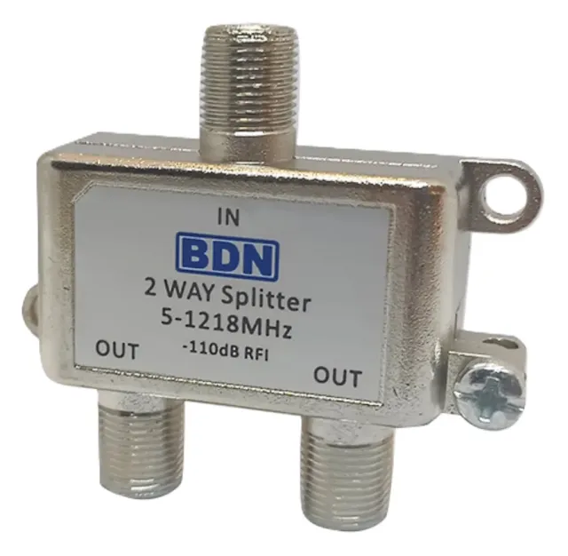 Splitter Divisor de Señal Interior 2 Vías 1.2GHZ Conector Bnc