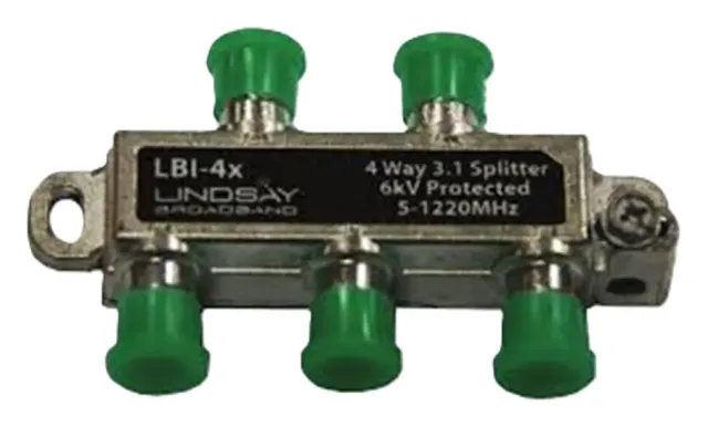 Splitter Divisor de Señal Interior 4 Vías 1.2GHZ Conector Bnc