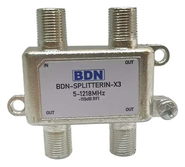 Splitter Divisor de Señal 3 Vías 1.2GHZ Conector Bnc Docsis 3.1