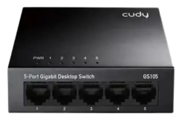 Switch de Escritorio 5 Puertos Gigabit 10/100/1000MBPS NO Administrable - GS105