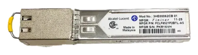 Transceptor SFP 1000BASE-TX Cobre RJ-45 100M 3HE00062CB